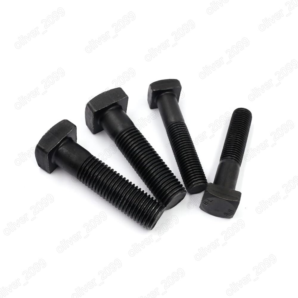 Black 8.8 Steel Square Head Bolts with Small Head M8/M10/M12/M16/M18/M20/M22-M42 (M36-4.0 x 130mm, 1pcs)