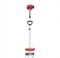 Garden Cultivator,2-Stroke Gasoline Engine Rototiller Gas Powered,1.25KW Tiller Cultivator Farm Plant Tilling,Cultivated Land Reclamation Micro Tillage Ripper for Garden Lawn