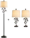 New - Same Matching Floor Lamp - 63'' Floor Lamp + 27'' Table Lamp Set of 2
