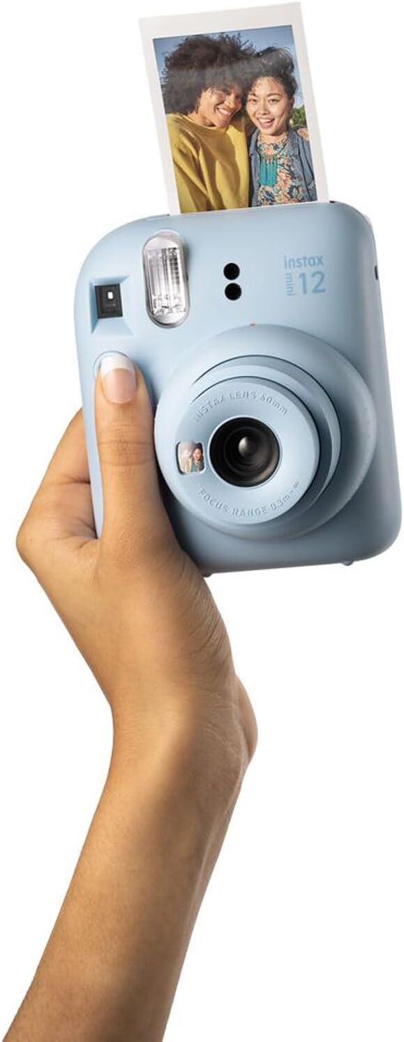 Fujifilm Instax Mini 12 Instant Camera + Minimate Custom Case + Fuji Instax Film 20 Sheets Twin Pack (Pastel Blue)