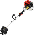 51.7CC 2-Stroke Gas Powered Rotary Tiller - 1.45kW Handheld Soil Cultivator - Gas Powered Engine Rototiller Garden Tool for Gardens, Farms & Wetlands