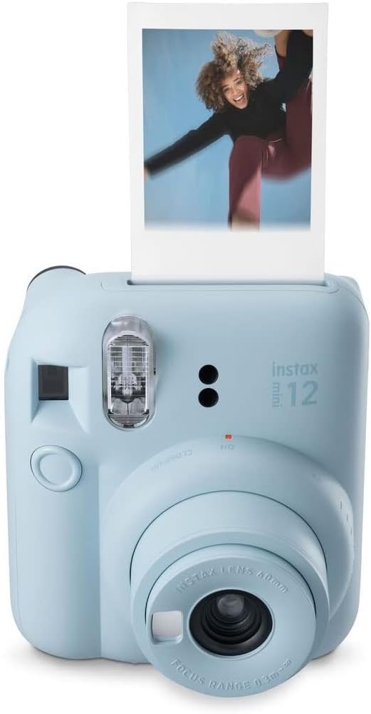 Fujifilm Instax Mini 12 Instant Camera with 40 Shot Film Pack - Pastel Blue