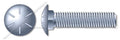 (80 pcs) 1/4'-20 X 1-1/4', Carriage Bolts, Round Head, Square Neck, Full Thread, Grade 8 Steel, Zinc