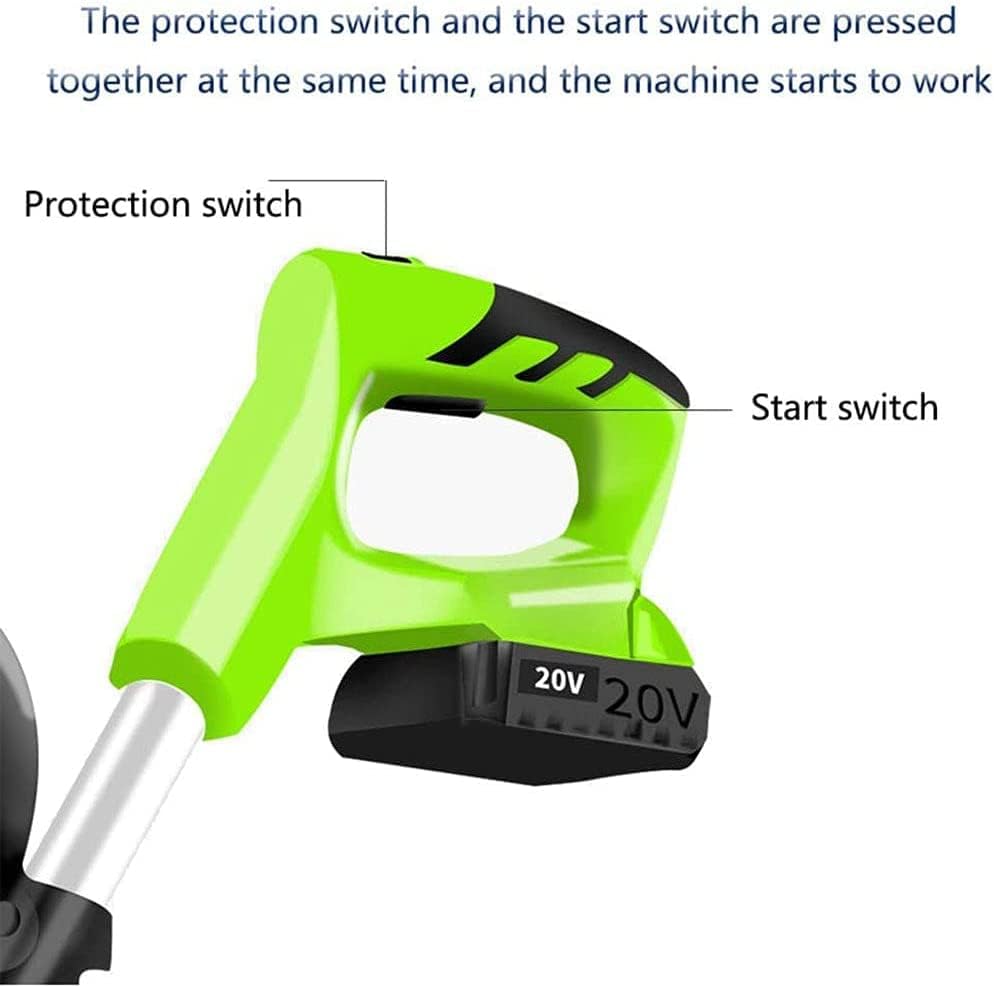 Garden Tiller, Electric Cordless Hand Tiller Cultivator with 4000mAh Rechargeable Lithium Battery and Charger