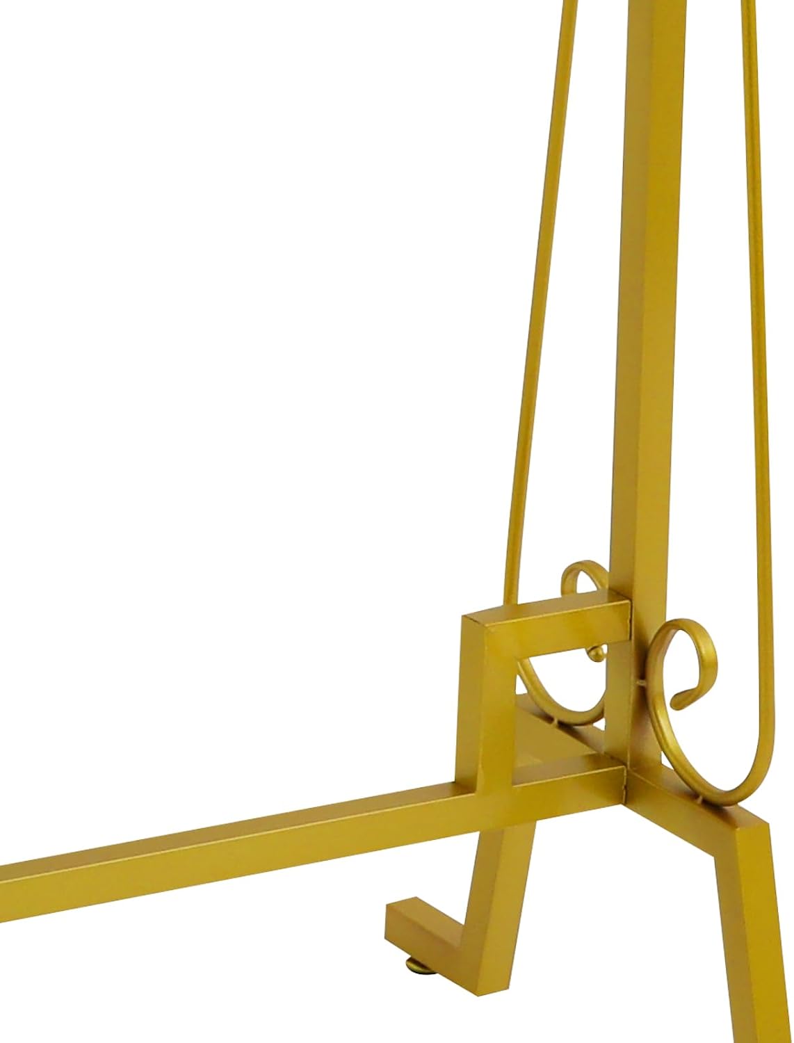 Round Clothing Hanging Rack, Oval Iron Garment Display Retail Rack with Top Storage Shelf, Retail Display Stand for Hanging And Displaying Various Clothes,Scarves(Gold)