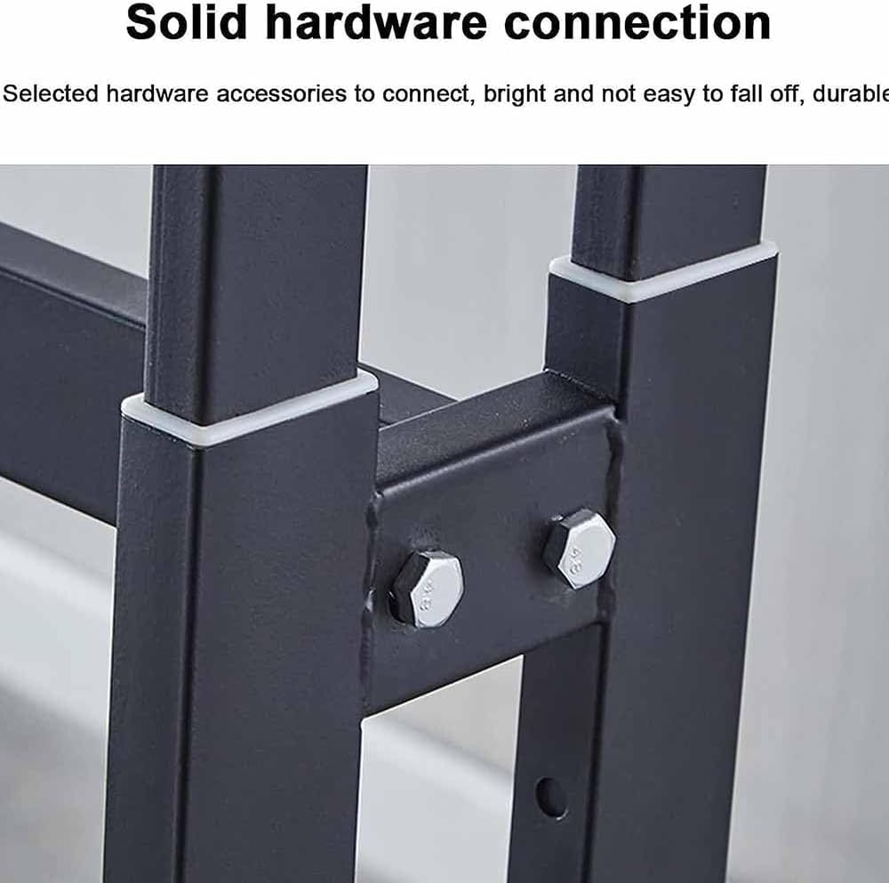 Industrial Pipe Clothing Rack, Adjustable Metal Clothing Store Display Stands, Floor-Standing Hanging Garment Rack, for Hanging Clothes,Black