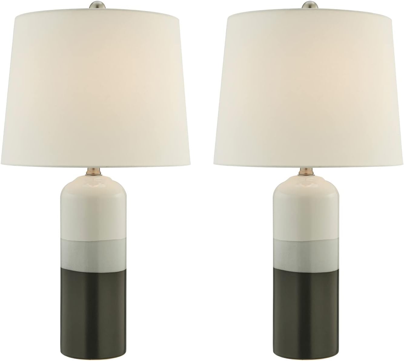 Lite Source Neena 24 1/4' Gray Black Ceramic Table Lamps Set of 2