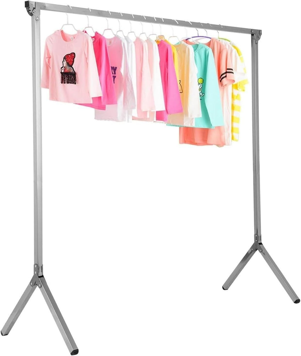 Laundry Drying Rack Stainless Steels Clothes Drying Rack Laundry Rack Portable Foldable Hanging Racks for Clothes Indoor Outdoor Clothes Drying Rack Outdoor Indoor