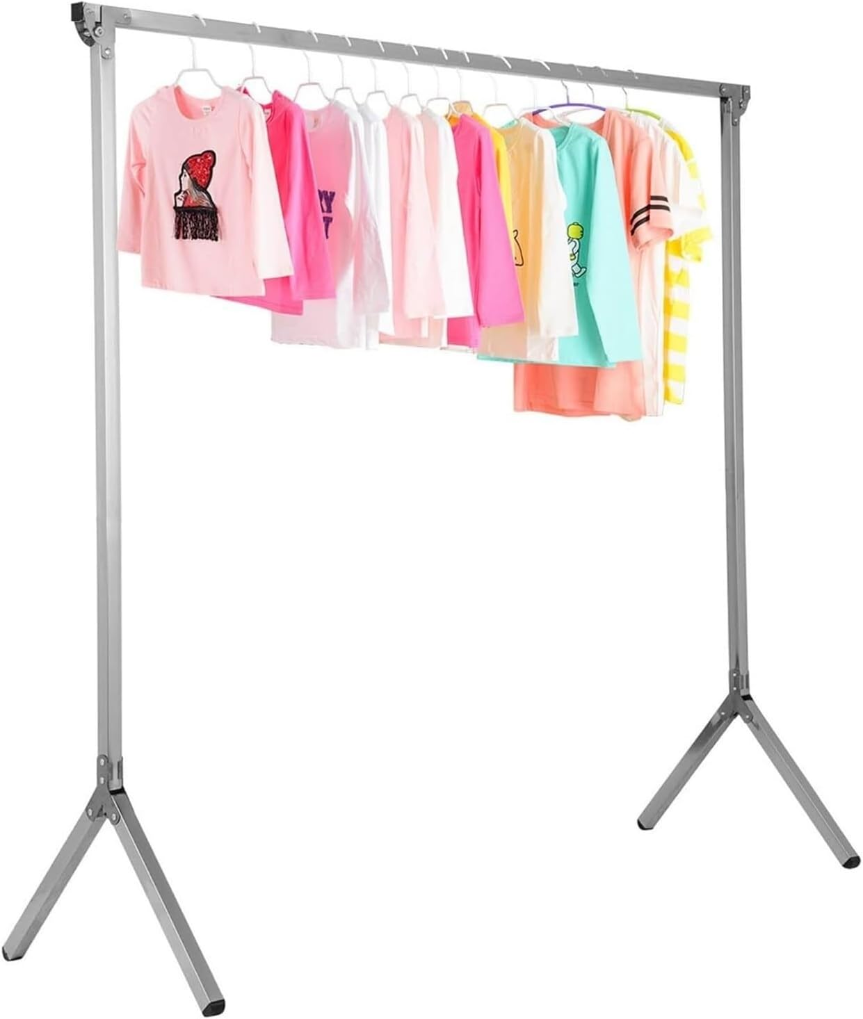 Laundry Drying Rack Stainless Steels Clothes Drying Rack Laundry Rack Portable Foldable Hanging Racks for Clothes Indoor Outdoor Clothes Drying Rack Outdoor Indoor