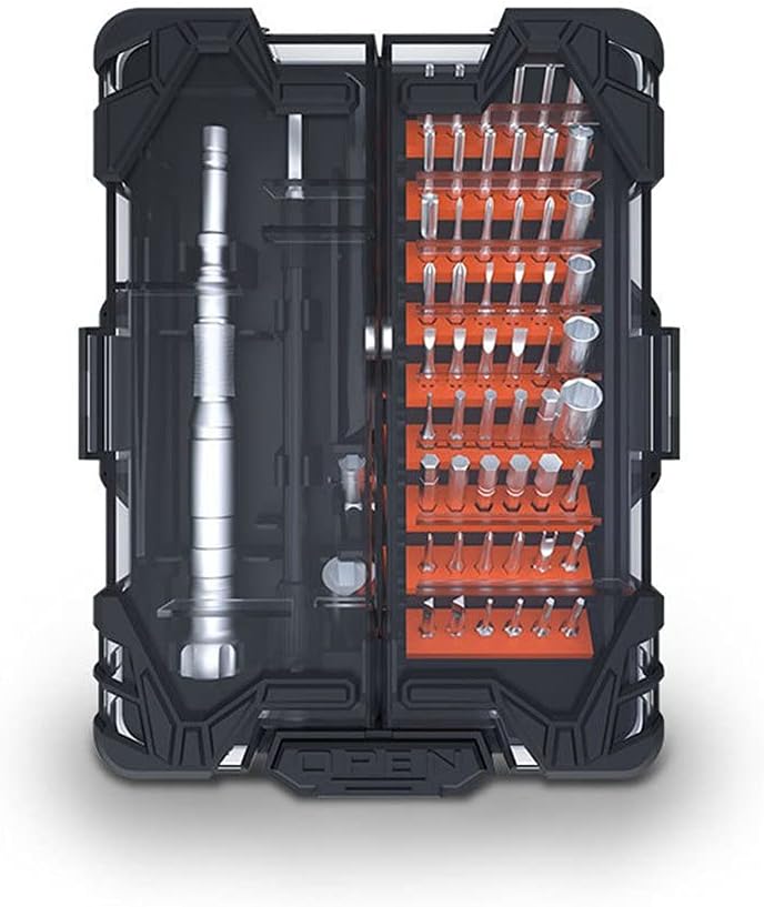 62 in 1 Precision S-2 Screwdriver Set with Unique Open Button for Home Electronics DIY Repair