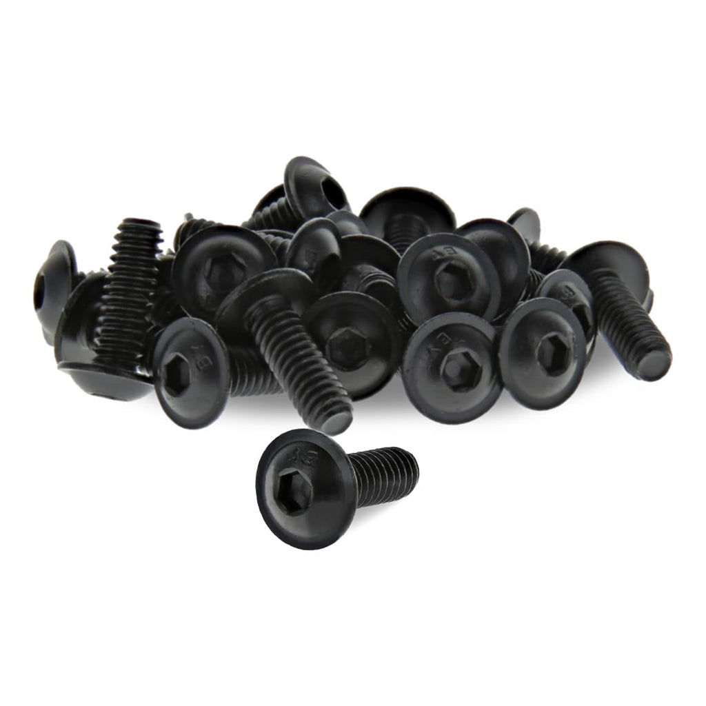 8020, 3066, 10 Series, 1/4-20 x 0.75 Inch 3/4 Inch Flanged Button Head Socket Cap Screw (FBHSCS) 80/20 Steel Bolts (1000)