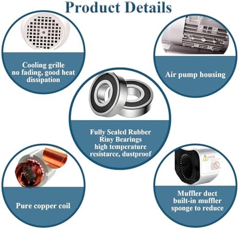 Regenerative Blower,Vortex Centrifugal Fish Pond Aerator Pump,Vortex Ring Blower,Commercial Air Blower Fan (550W)