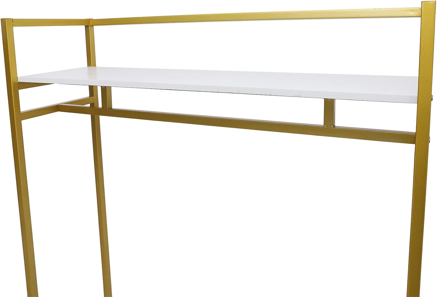YIYIBYUS Gold Clothes Rack Metal,Clothes Rack Metal Freestanding Garment Rack Clothes Display Storage Stand