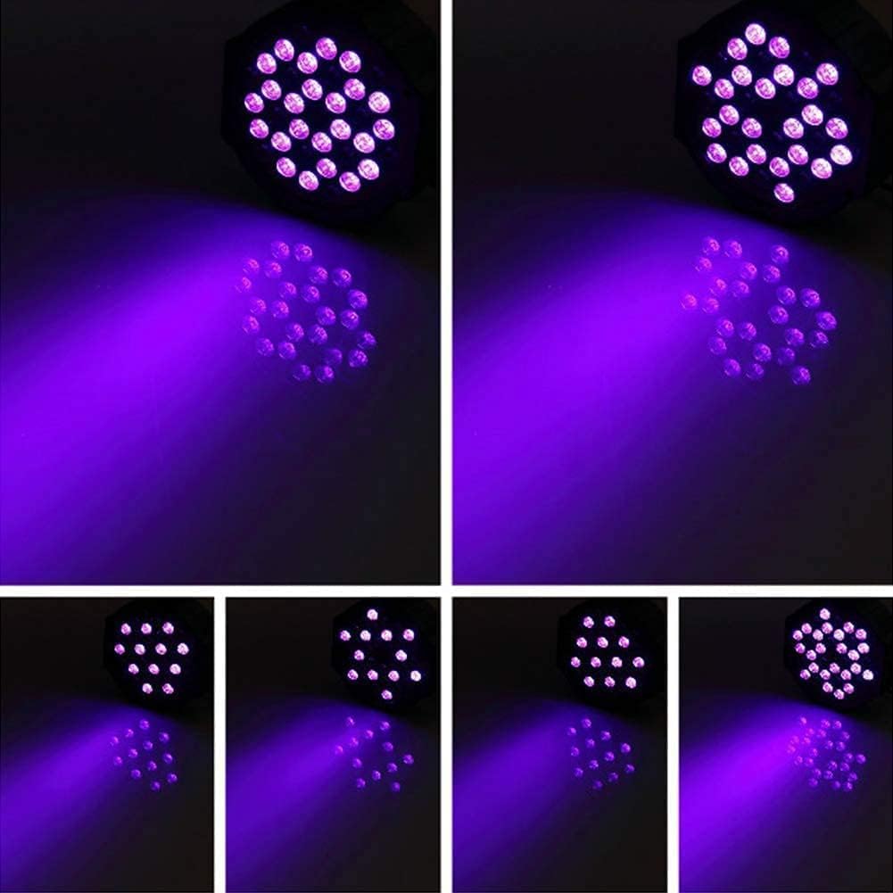 U`King 36LED Black Lights, 72W UV Blacklights Stage Lights with Glow in The Dark Party Supplies by Remote DMX Control for Christmas Blacklight Tapestry Church Birthday Party DJ Bars Nightclubs
