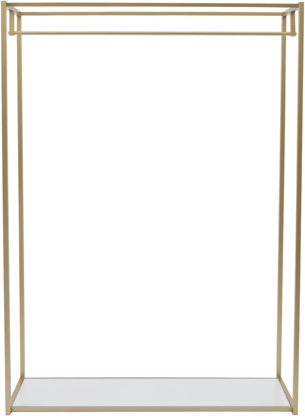 TFCFL Heavy Duty Metal Garment Rack Freestanding Clothes Rack Wedding Dress Display Stand Floor-Standing Clothing Rack with Bottom Storage Shelf