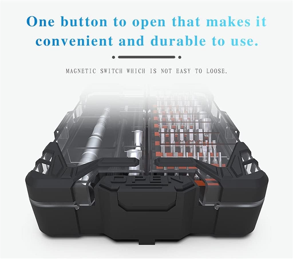 62 in 1 Precision S-2 Screwdriver Set with Unique Open Button for Home Electronics DIY Repair