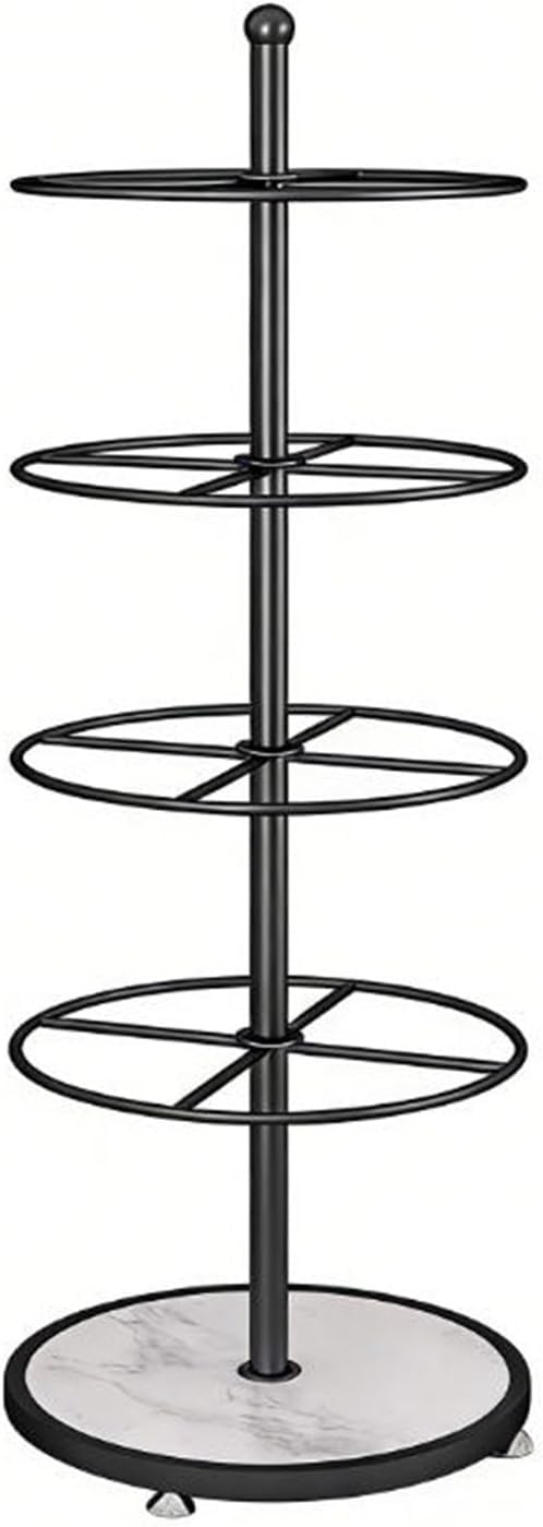 Clothing Rack Hanging socks display rack, underwear shelf, product hooks, scarves, accessories store, stall, rotating floor Bedroom(Black)
