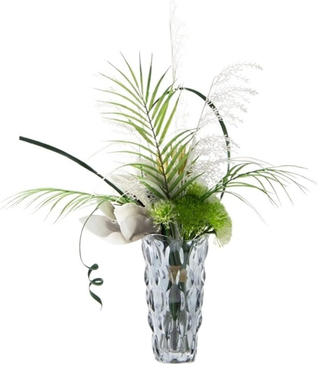 Faux Plants Coffee Table Floral Arrangements Glass Floral Dried Flower Decorations TV Cabinet Dining Table Combination Set Spring Summer Decoration