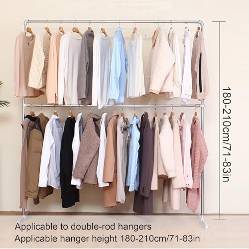 C Garment Bags for Hanging Clothes, Double-Layered Storage Covers with Tie Rope, Perfect for Dry Cleaning & Home Organization, Durable & Breathable Protection