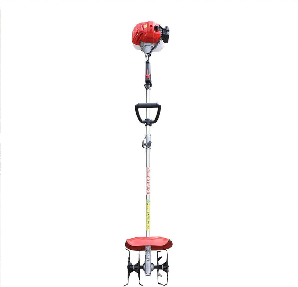 Gas Powered Cultivator Tiller, 2 Stroke 1.7HP 43CC Small Garden Tiller Gas Cultivator, 6500RPM Air-Cooled Front Tine Gasoline Rototiller with 9.84in Tilling Width & 3.54in Tilling Depth