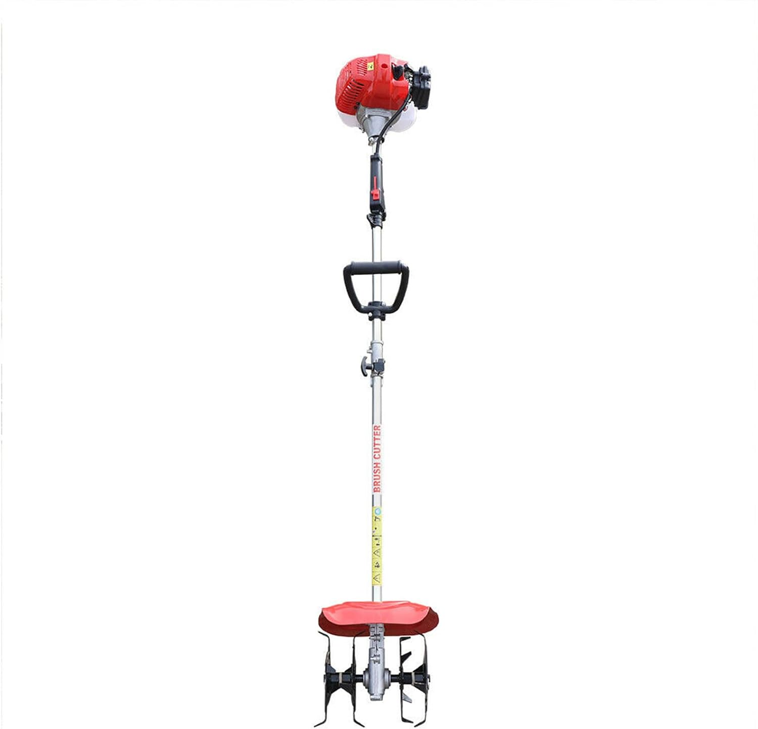 Gas Powered Cultivator Tiller, 2 Stroke 1.7HP 43CC Small Garden Tiller Gas Cultivator, 6500RPM Air-Cooled Front Tine Gasoline Rototiller with 9.84in Tilling Width & 3.54in Tilling Depth