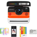 Polaroid Flip Instant Camera Color Starter Set | White, 8 Exposures Bundle with Photo Album & Colored Frames + Cleaning Cloth (3 Items)