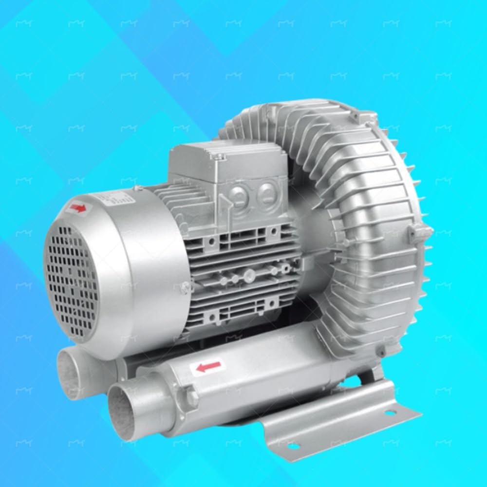 Regenerative Blower 0.24HP 0.33HP 0.47HP 0.5HP, High-Pressure Vortex Blower, for Aquaculture Regenerative Blower Single Phase 110V 50Hz(180W/0.24HP)