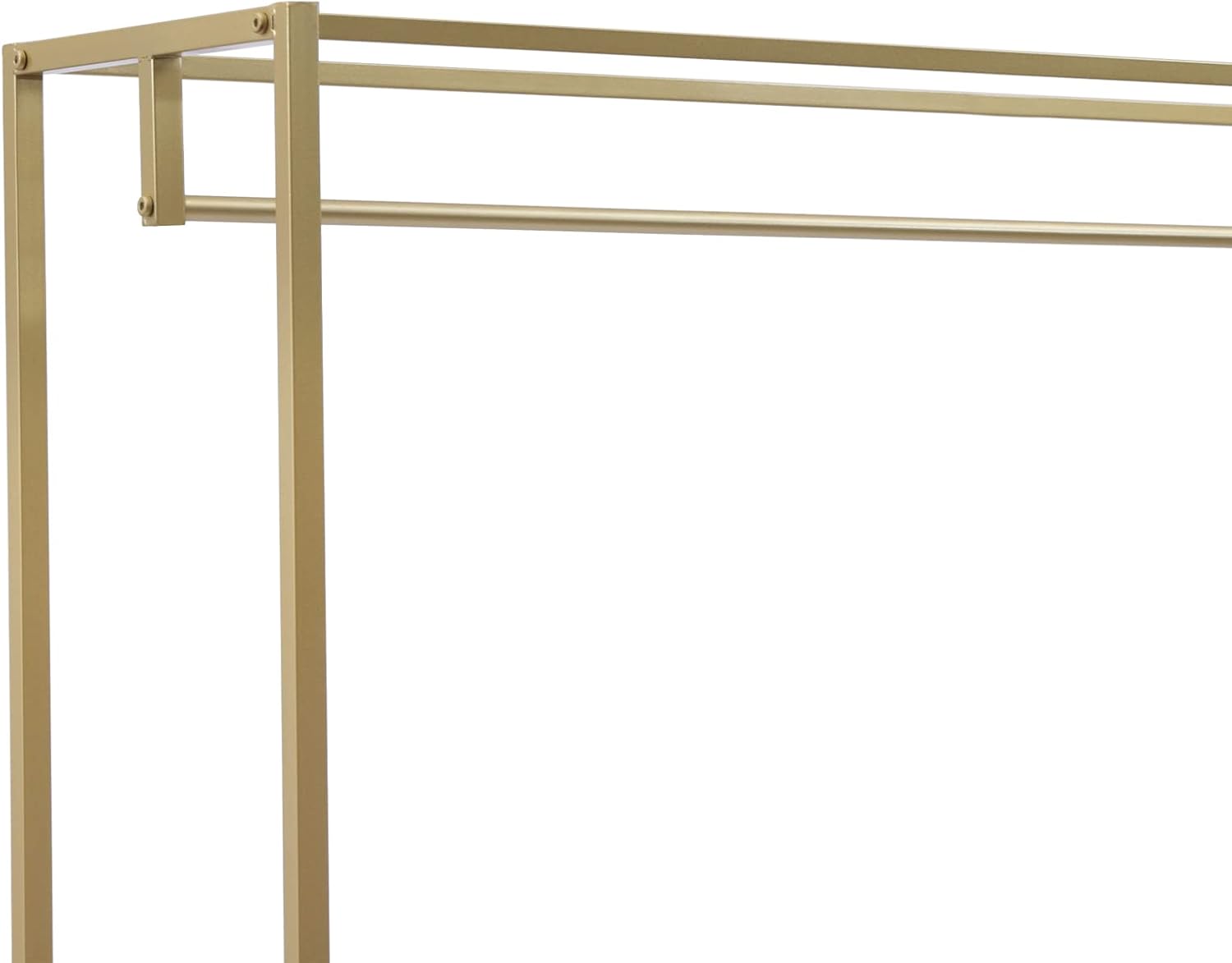 TFCFL Heavy Duty Metal Garment Rack Freestanding Clothes Rack Wedding Dress Display Stand Floor-Standing Clothing Rack with Bottom Storage Shelf