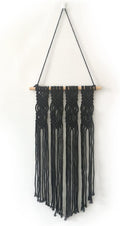 Tapestry Hand Woven Tapestry Macrame Wall Hanging Cotton Tapestry Home Decoration Gift for Women (Grey 1 35x65cm)