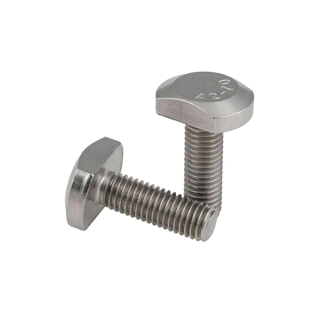 M5 M6 M8 M10 M12 T Bolts T Screw Square Head Screws 304 Stanless Steel GB37 Hammer Head Bolts for T-Slot(30mm,M8(10pcs))
