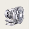 110V 50Hz Regenerative Blower, High-Pressure Vortex Ring Blower, 0.33HP 0.47HP 0.5HP 0.74HP Vortex Blower for Sewage Aeration Aquarium Fish Pond, Silver(120W/0.16HP)