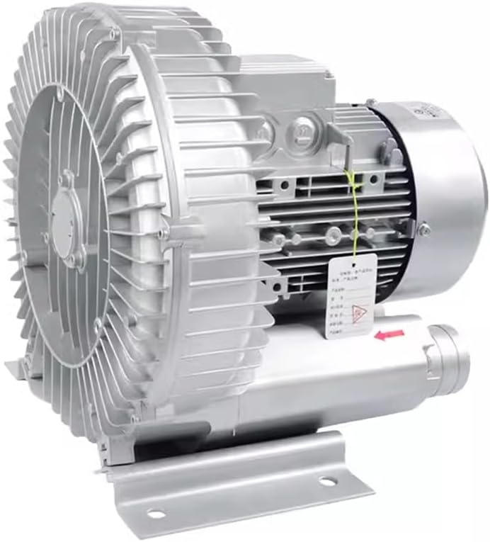 Regenerative Blower 110V 50Hz Single Phase, Large Airflow Type High-Pressure Vortex Ring Blower 0.24HP 0.33HP 0.47HP, for Air Blowing Or Suction