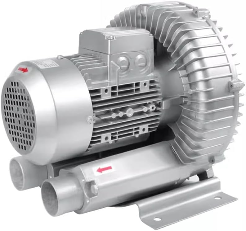 Regenerative Blower 110V 50Hz Single Phase, Large Airflow Type High-Pressure Vortex Ring Blower 0.24HP 0.33HP 0.47HP, for Air Blowing Or Suction