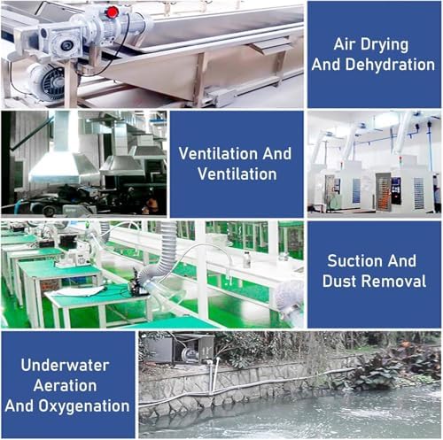 High-Pressure Regenerative Blower 750W 220V, Industrial Vacuum Pump for Sewage Aeration, Vortex Ring Blower for Aquarium and Fish Pond Applications