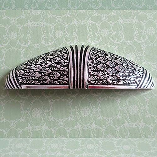 Cabinet Pull 2.5' Drawer Pulls Dresser Handles Cup Pull Silver Black Retro Decorative Knob Furniture Cabinet Pull Handle
