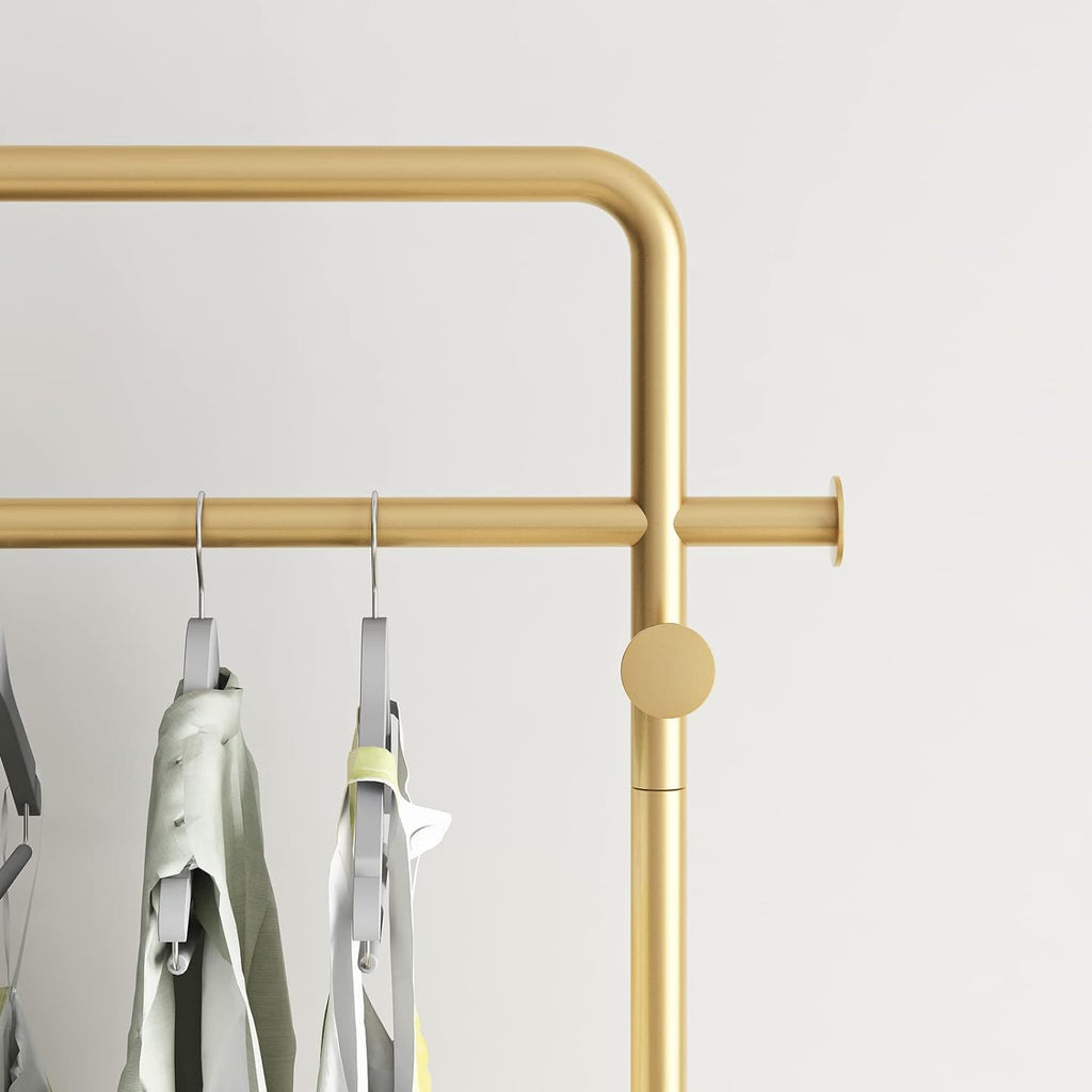 Coat Shelf Coat Rack Stand Iron Coat Rack With Marble Base Free-Standing Garment Rack For Hanging Clothes Coat Rack Clothes Rack Clothing Rack Coat Holder Coat Hat Rack ( Color : Gold+white , Size : 8