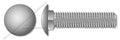 (1500 pcs) 1/4'-20 X 3, Carriage Bolts, Round Head, Square Neck, Full Thread, A307 Steel, Hot Dip Galvanized