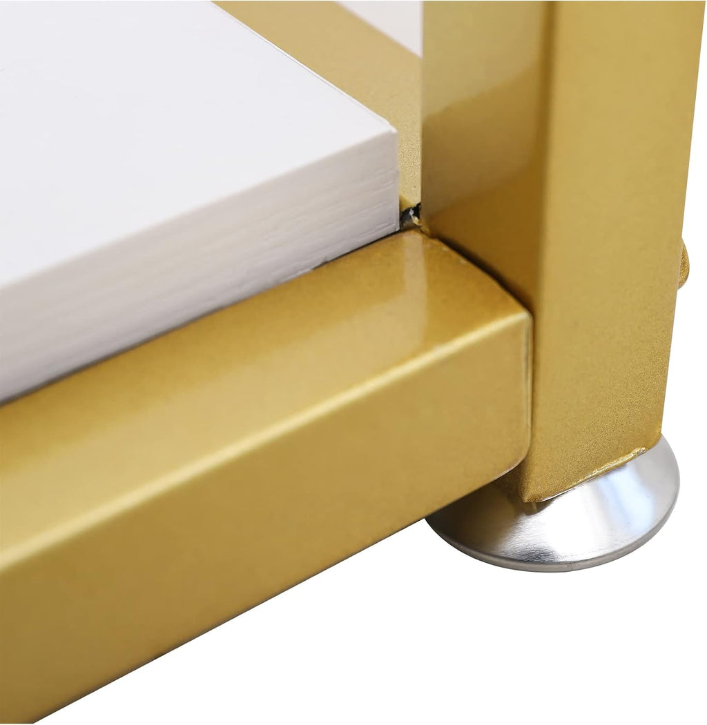 Gold Metal Freestanding Garment Rack,Retail Shelves Freestanding Garment Racks with Shelves,Heavy Duty Clothing Rack for Bedrooms,Living Rooms, Clothing Retail Stores