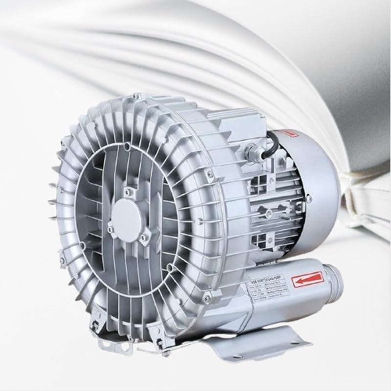 Regenerative Blower, High-Pressure Industrial Vacuum Pump, Sewage Aeration Vortex Blower, Single Phase, Low Noise, 110V, 350W, 0.47HP