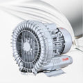 Regenerative Blower, High-Pressure Industrial Vacuum Pump, Sewage Aeration Vortex Blower, Single Phase, Low Noise, 110V, 350W, 0.47HP
