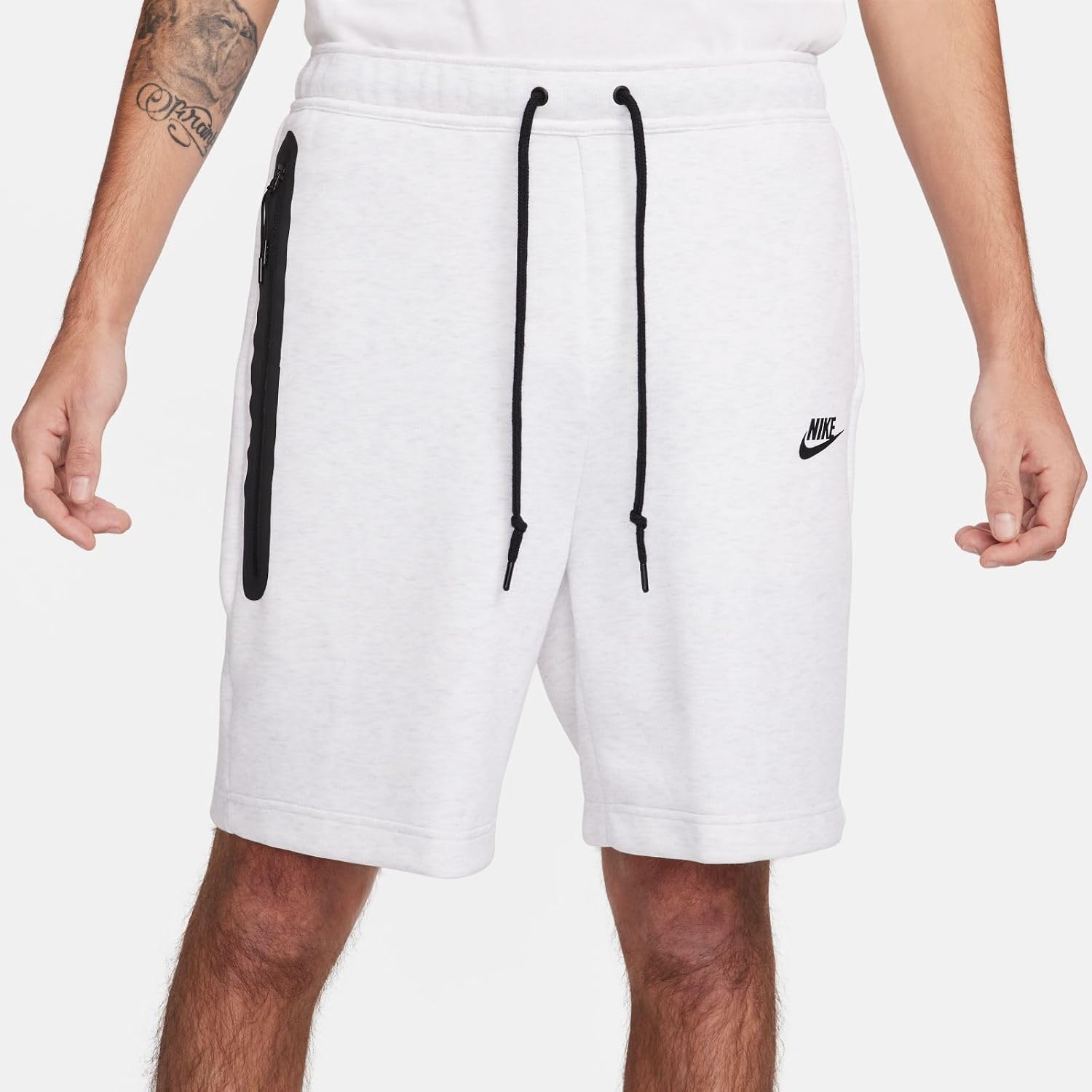 Nike Sportswear Tech Fleece Men's Shorts (Birch Heather/Black, FB8171-051) Size Medium