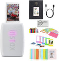 Fujifilm INSTAX Mini Link 3 Smartphone Printer | Clay White Bundled with Instax Mini Album, Borders, Stickers & Clips + Microfiber Cleaning Cloth (3 Items)