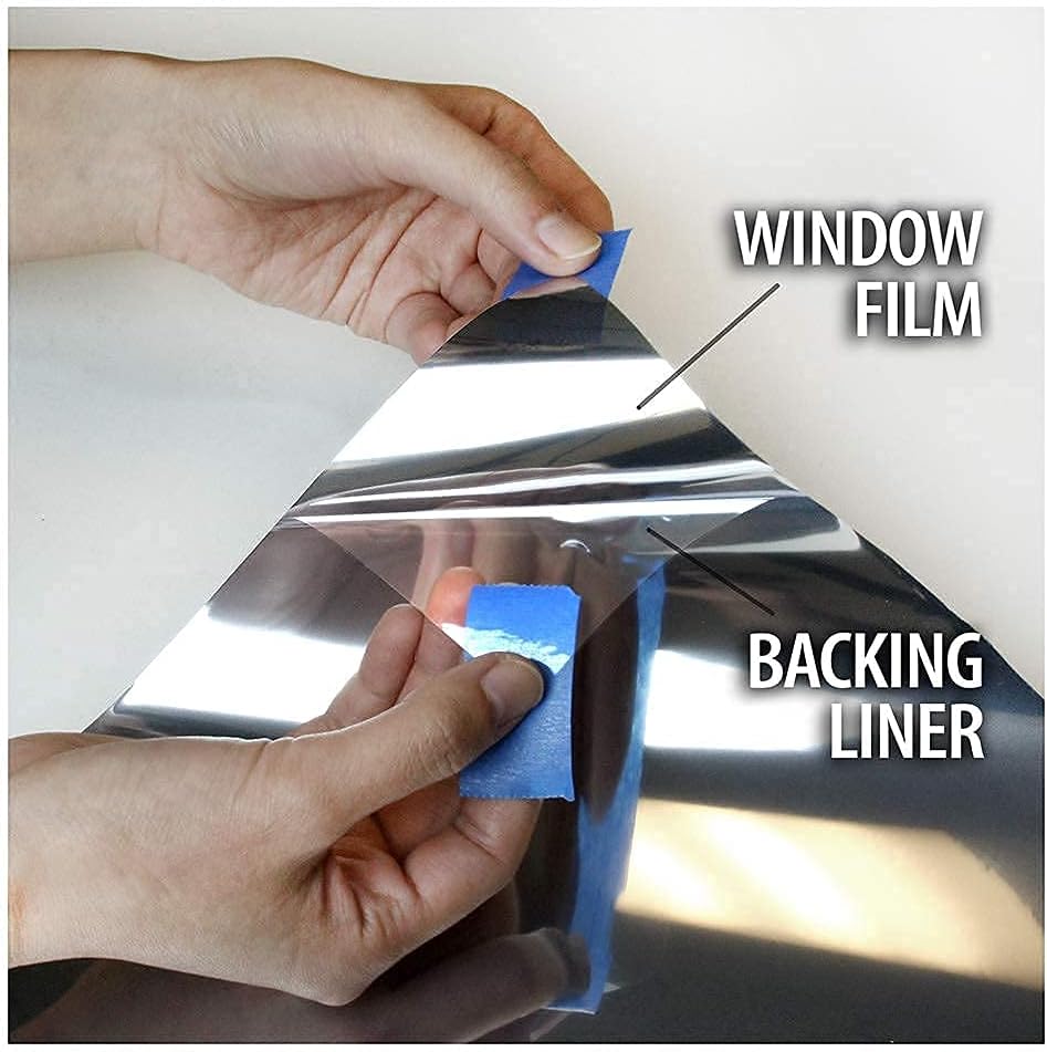 BDF EXS35 Exterior Window Film Glare and Sun Control Reflective Silver 35 (Medium) - 36in X 24ft