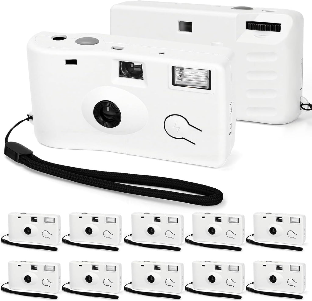 12 Pack Disposable Cameras Bulk Single Use Flash 35mm 17 Film 200 ISO Film Camera for Wedding Birthday Concert Travel Anniversary Party Supplies