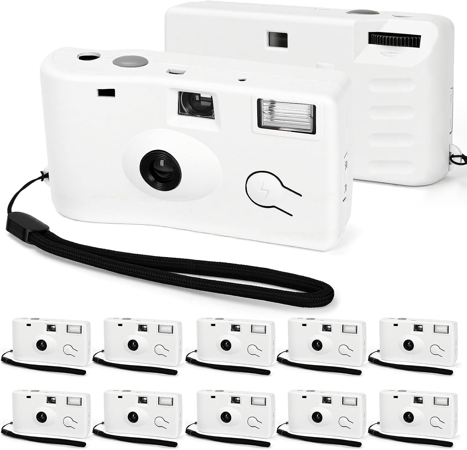 12 Pack Disposable Cameras Bulk Single Use Flash 35mm 17 Film 200 ISO Film Camera for Wedding Birthday Concert Travel Anniversary Party Supplies