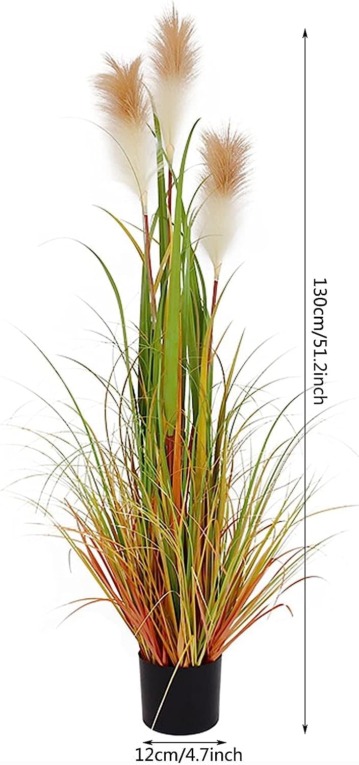 Faux Flowers Artificial Flowers Natural Dried Flowers Arrangements Artificial Faux Reed Flower Stems Bunch for Wedding Arrangements.