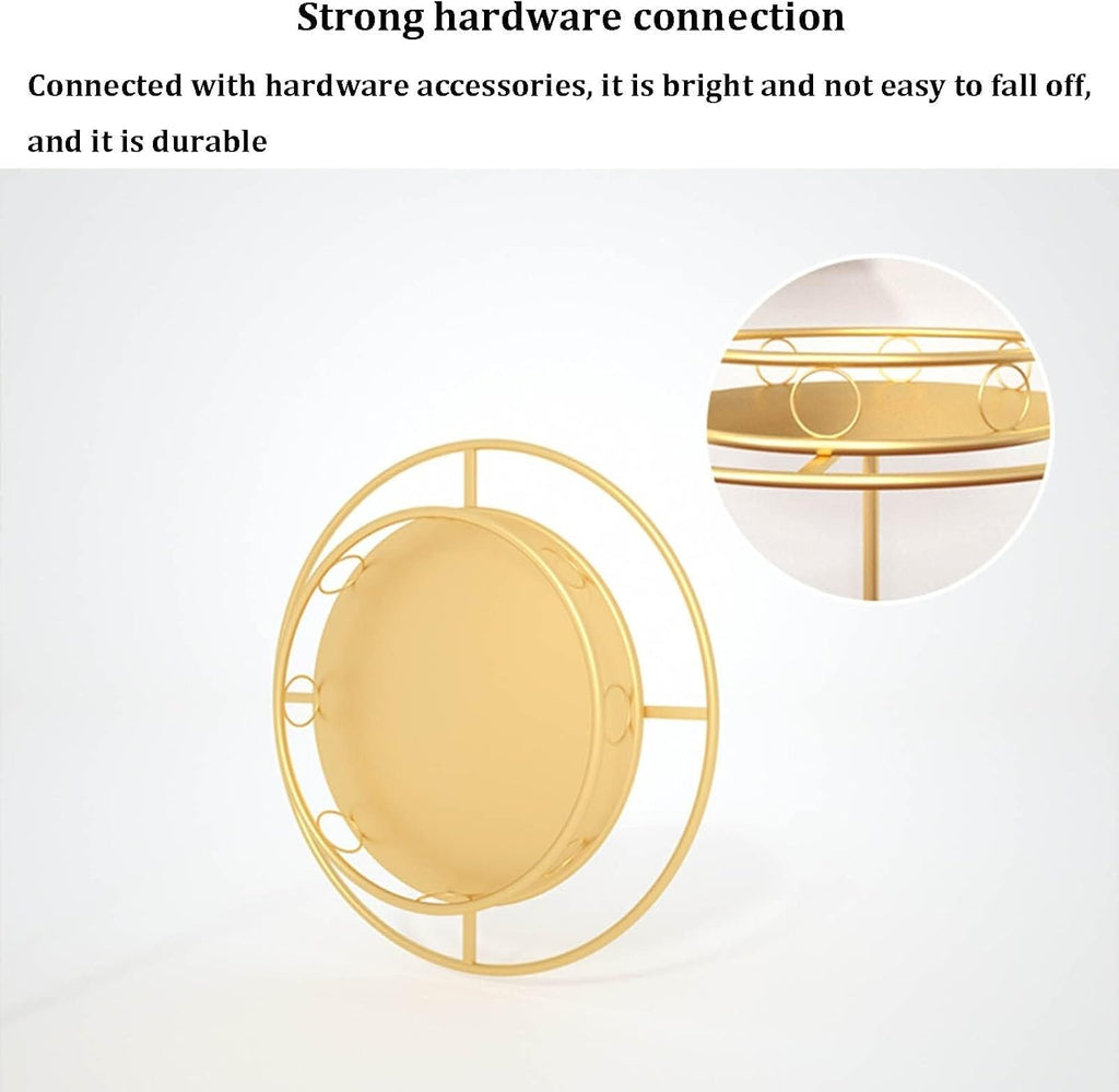 Floor-Standing Rotating Clothing Rack-Coat Hanger,Commercial Grade Clothes Display Rack,Contemporary Boutique Round Hanging Metal Garment Racks,for Hanging Clothes(Gold 50cm)