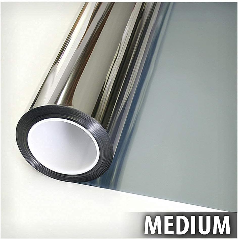 BDF EXS35 Exterior Window Film Glare and Sun Control Reflective Silver 35 (Medium) - 36in X 24ft