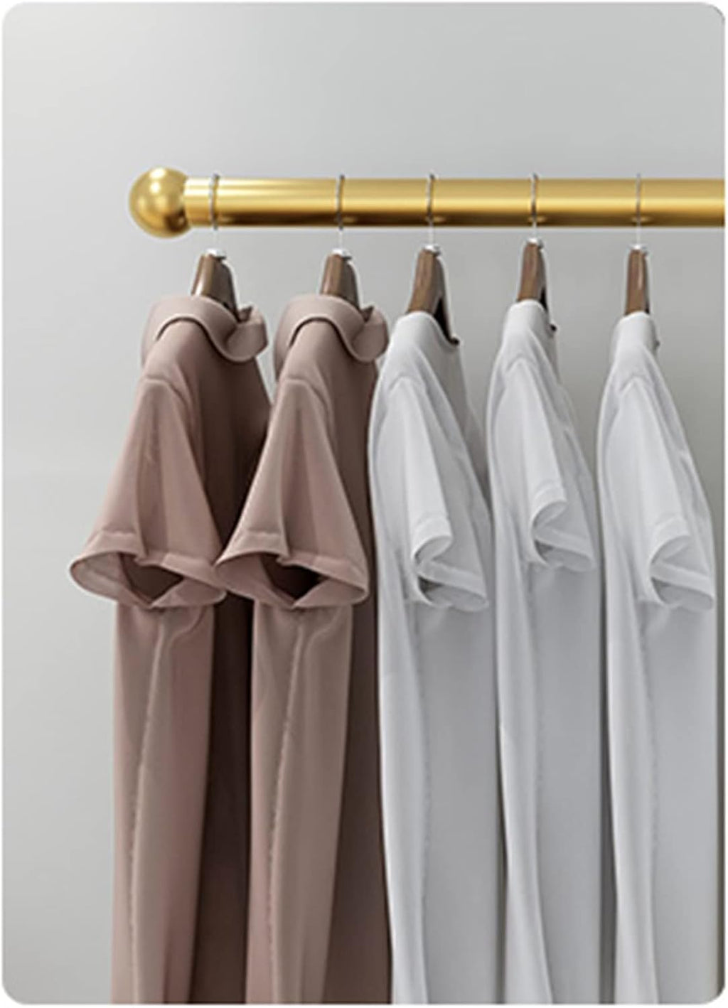 Garment Racks for Hanging Clothes - Gold Boutique Display Rack for Wedding Dresses, Floor Standing Metal Hangers for Commercial Use A-60 * 130cm
