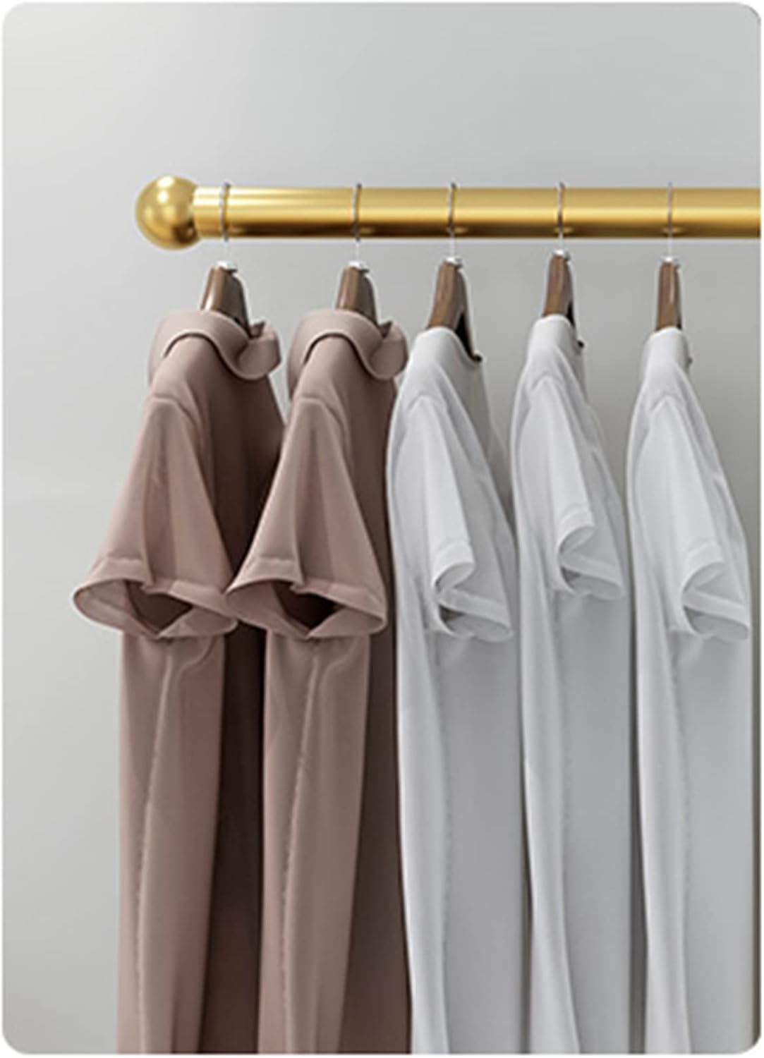 Garment Racks for Hanging Clothes - Gold Boutique Display Rack for Wedding Dresses, Floor Standing Metal Hangers for Commercial Use A-60 * 130cm